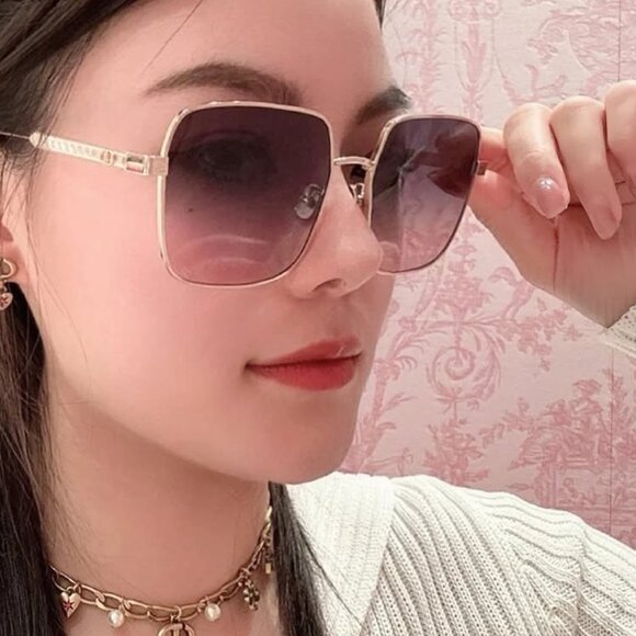 Dior DIORCANNAGE S1U D0L6 Sunglasses Pink Square Frame, Pink Lenses main image 8